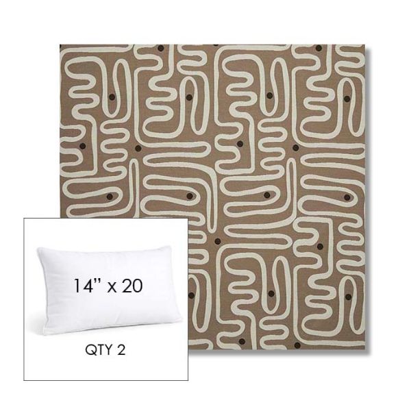 Picture of Nema Pampas | 14" x 20" Lumbar Sunbrella® Outdoor Pillow