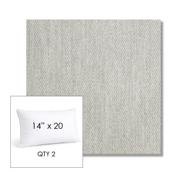 Picture of Pique Gravel | 14" x 20" Lumbar Sunbrella® Outdoor Pillow
