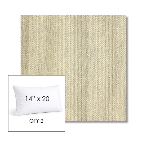 Picture of Posh Dove | 14" x 20" Lumbar Sunbrella® Outdoor Pillow