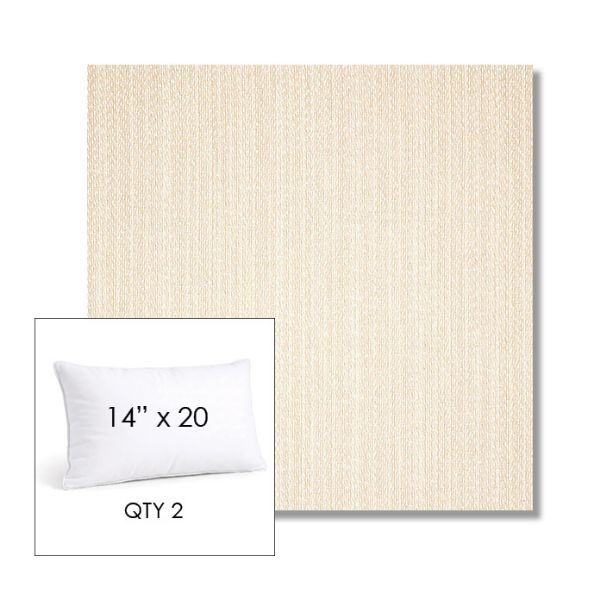 Picture of Posh Linen | 14" x 20" Lumbar Sunbrella® Outdoor Pillow