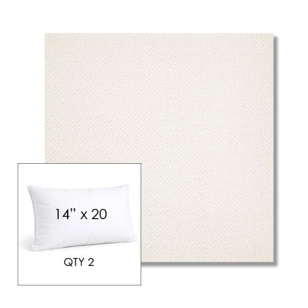 Picture of Posh Snow | 14" x 20" Lumbar Sunbrella® Outdoor Pillow