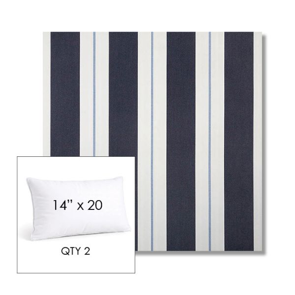 Picture of Relate Harbor | 14" x 20" Lumbar Sunbrella® Outdoor Pillow