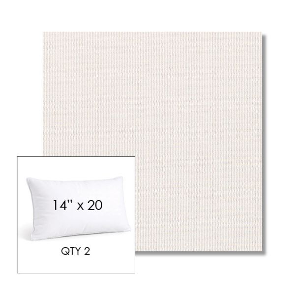 Picture of Replay Linen | 14" x 20" Lumbar Sunbrella® Outdoor Pillow