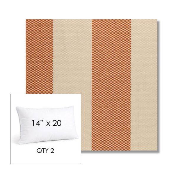 Picture of Rothko Lobster Roll | 14" x 20" Lumbar Sunbrella® Outdoor Pillow