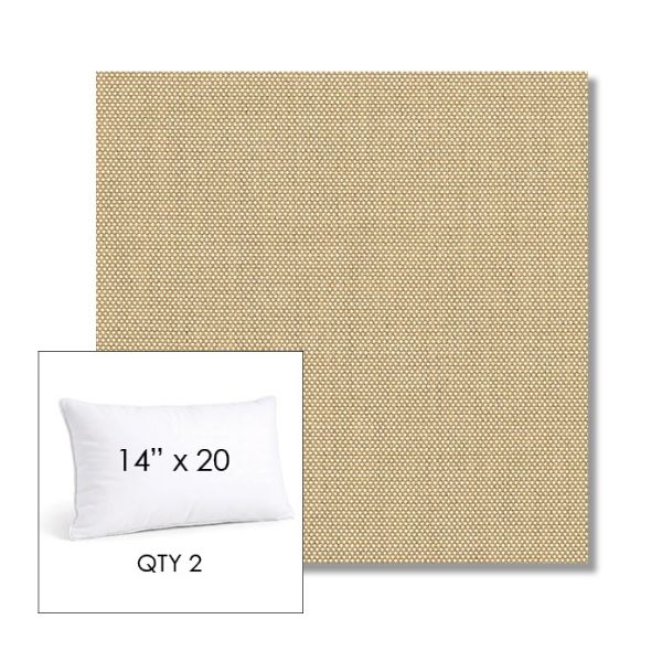 Picture of Sailcloth Sahara | 14" x 20" Lumbar Sunbrella® Outdoor Pillow
