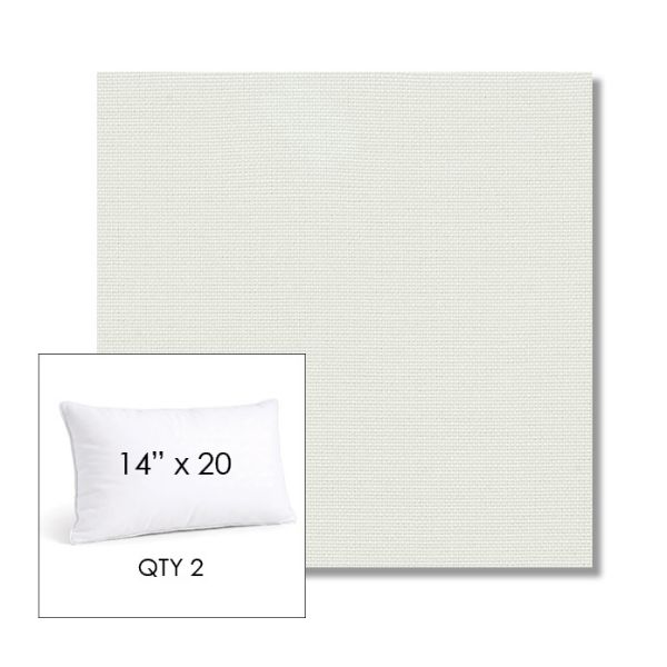 Picture of Sailcloth Salt | 14" x 20" Lumbar Sunbrella® Outdoor Pillow