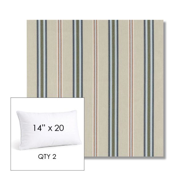 Picture of Saltillo Sagebrush | 14" x 20" Lumbar Sunbrella® Outdoor Pillow