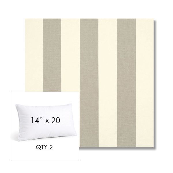 Picture of Solana Seagull | 14" x 20" Lumbar Sunbrella® Outdoor Pillow