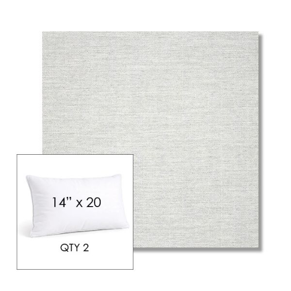 Picture of Switch Snow | 14" x 20" Lumbar Sunbrella® Outdoor Pillow