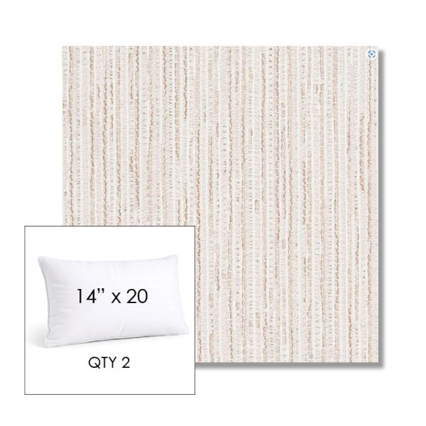 Picture of Tectonic Parchment | 14" x 20" Lumbar Sunbrella® Outdoor Pillow