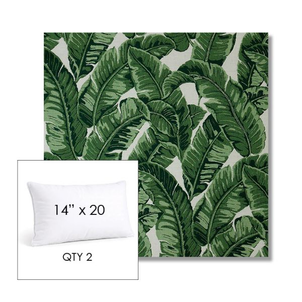 Picture of Tropics Jungle | 14" x 20" Lumbar Sunbrella® Outdoor Pillow