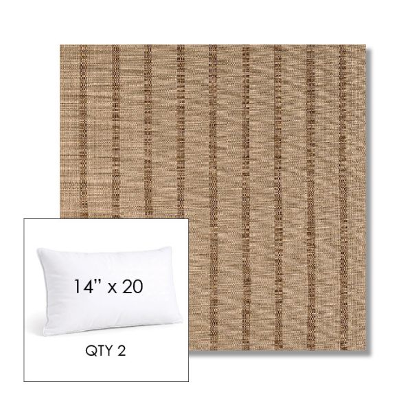 Picture of Unwind Driftwood | 14" x 20" Lumbar Sunbrella® Outdoor Pillow