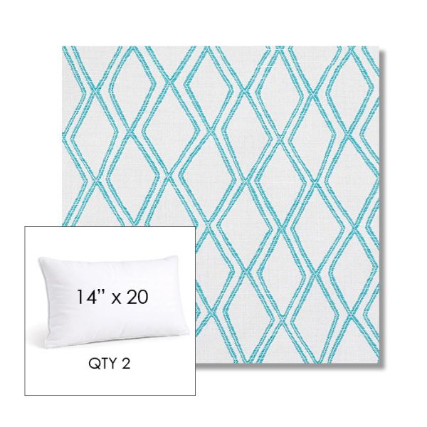 Picture of Voyage Breeze | 14" x 20" Lumbar Sunbrella® Outdoor Pillow