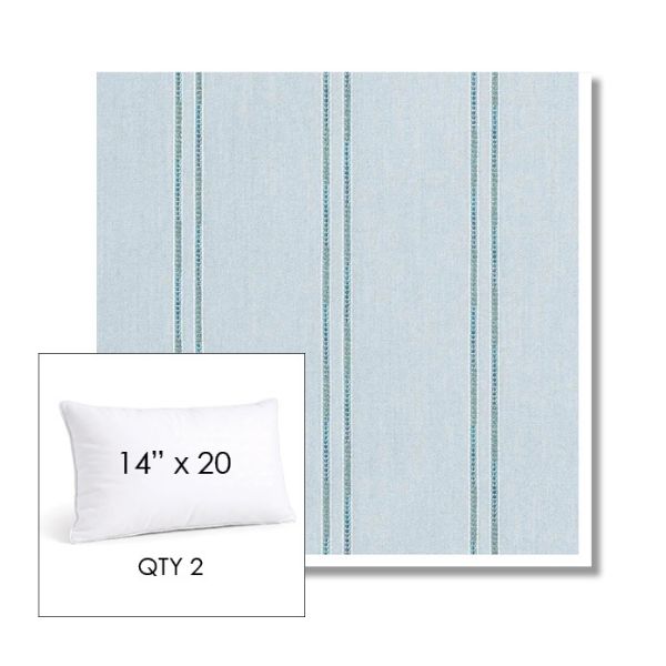 Picture of Wayward Sky | 14" x 20" Lumbar Sunbrella® Outdoor Pillow