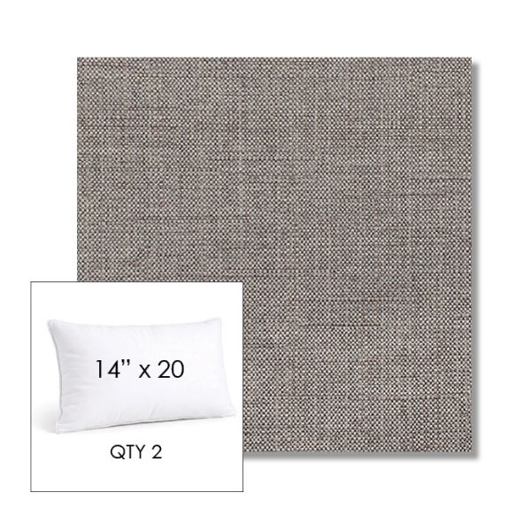 Picture of Willa Bark | 14" x 20" Lumbar Sunbrella® Outdoor Pillow