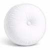 Custom 18" Round Boxed Sunbrella® Outdoor Pillow (3" Thick) available in over 700 Sunbrella® fabrics. Comes standard with piping.