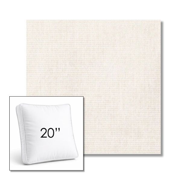 Picture of Ambrose Linen | 20" Square Boxed Sunbrella® Outdoor Pillow (3" Thick)