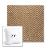 Picture of Argo Toffee | 20" Square Boxed Sunbrella® Outdoor Pillow (3" Thick)