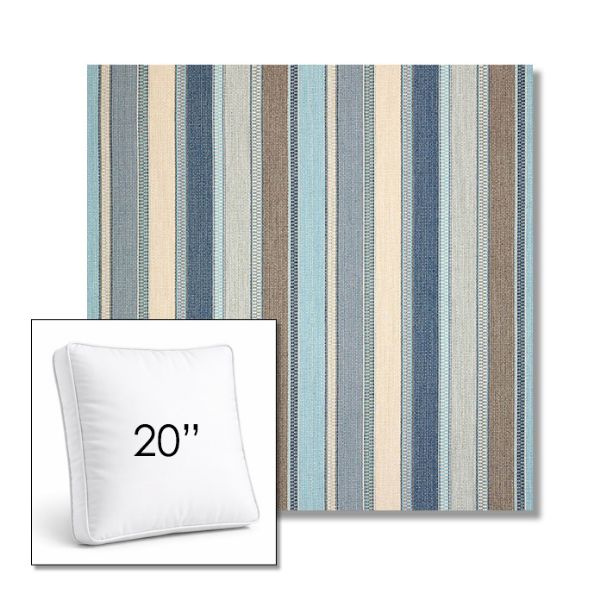 Picture of Ascend Spa | 20" Square Boxed Sunbrella® Outdoor Pillow (3" Thick)