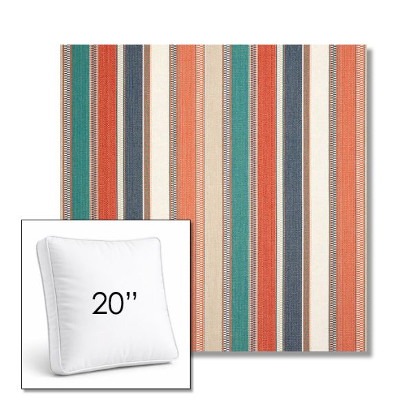 Picture of Ascend Tropical | 20" Square Boxed Sunbrella® Outdoor Pillow (3" Thick)