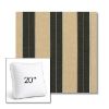 Picture of Berenson Tuxedo | 20" Square Boxed Sunbrella® Outdoor Pillow (3" Thick)