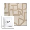Picture of Brushstroke Stucco | 20" Square Boxed Sunbrella® Outdoor Pillow (3" Thick)