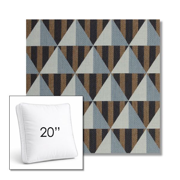 Picture of Buoy Cape Cod | 20" Square Boxed Sunbrella® Outdoor Pillow (3" Thick)