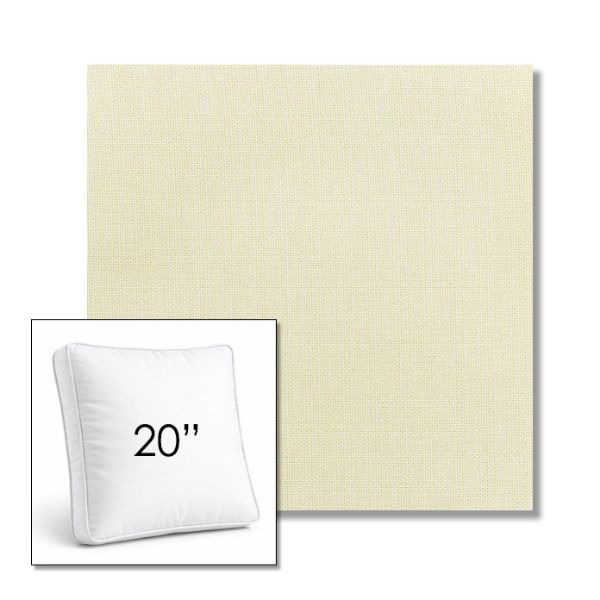 Picture of Canvas Birds Eye | 20" Square Boxed Sunbrella® Outdoor Pillow (3" Thick)