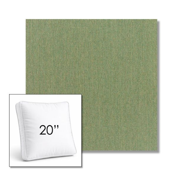 Picture of Canvas Fern | 20" Square Boxed Sunbrella® Outdoor Pillow (3" Thick)