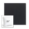 Picture of Canvas Raven Black | 20" Square Boxed Sunbrella® Outdoor Pillow (3" Thick)