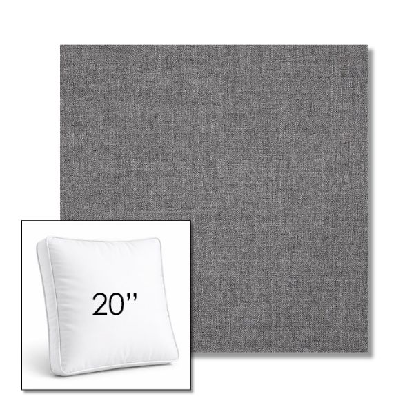 Picture of Cast Slate | 20" Square Boxed Sunbrella® Outdoor Pillow (3" Thick)