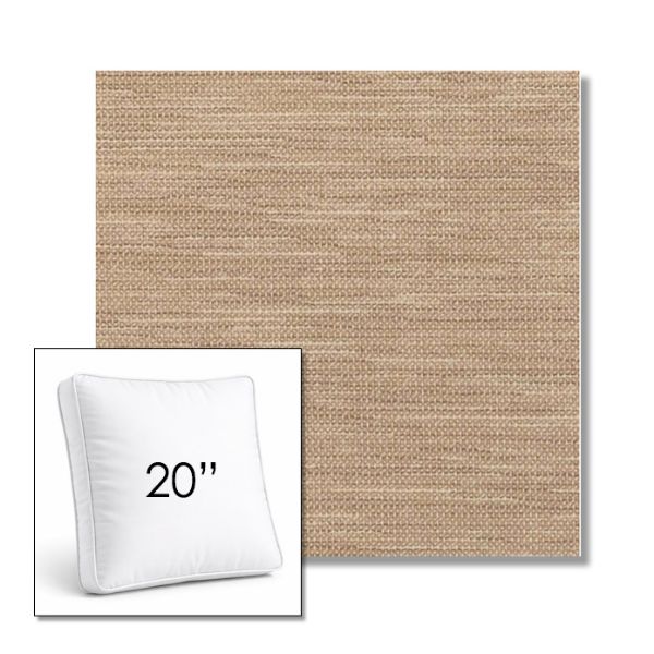 Picture of Charmer Limestone | 20" Square Boxed Sunbrella® Outdoor Pillow (3" Thick)