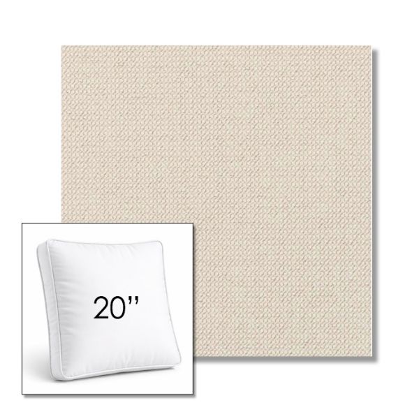Picture of Charmer Parchment | 20" Square Boxed Sunbrella® Outdoor Pillow (3" Thick)