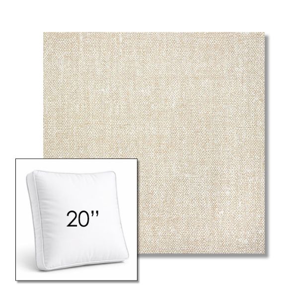 Picture of Chartres Cloud | 20" Square Boxed Sunbrella® Outdoor Pillow (3" Thick)