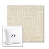 Picture of Escher Alabaster | 20" Square Boxed Sunbrella® Outdoor Pillow (3" Thick)