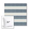 Picture of Excel Denim | 20" Square Boxed Sunbrella® Outdoor Pillow (3" Thick)