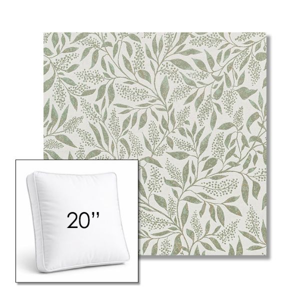 Picture of Exquisite Aloe | 20" Square Boxed Sunbrella® Outdoor Pillow (3" Thick)