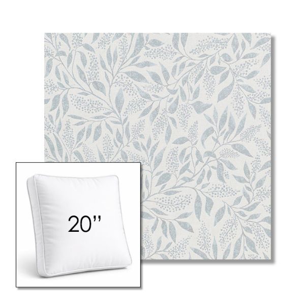 Picture of Exquisite Mist | 20" Square Boxed Sunbrella® Outdoor Pillow (3" Thick)