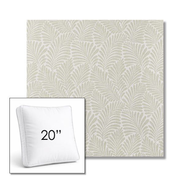 Picture of Frond Spring | 20" Square Boxed Sunbrella® Outdoor Pillow (3" Thick)