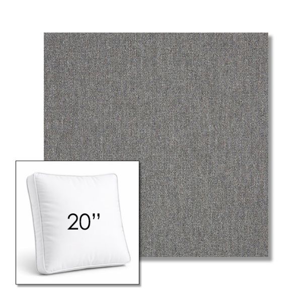 Picture of Heritage Slate | 20" Square Boxed Sunbrella® Outdoor Pillow (3" Thick)