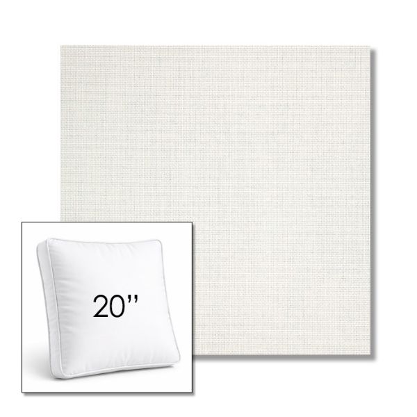 Picture of Idol Snow | 20" Square Boxed Sunbrella® Outdoor Pillow (3" Thick)