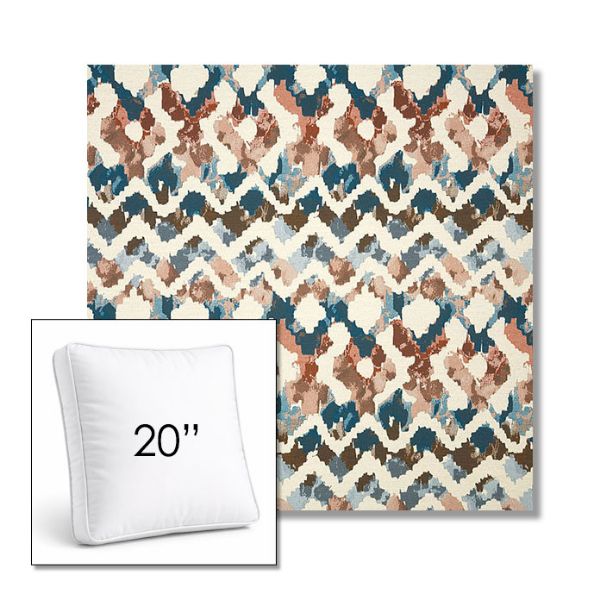 Picture of Inga Boho | 20" Square Boxed Sunbrella® Outdoor Pillow (3" Thick)