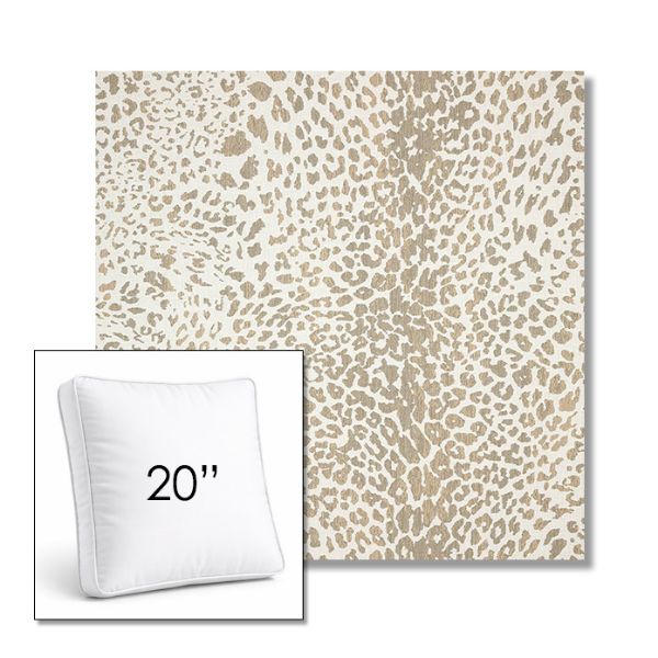 Picture of Instinct Dune | 20" Square Boxed Sunbrella® Outdoor Pillow (3" Thick)