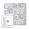 Picture of Labyrinth Cloud | 20" Square Boxed Sunbrella® Outdoor Pillow (3" Thick)