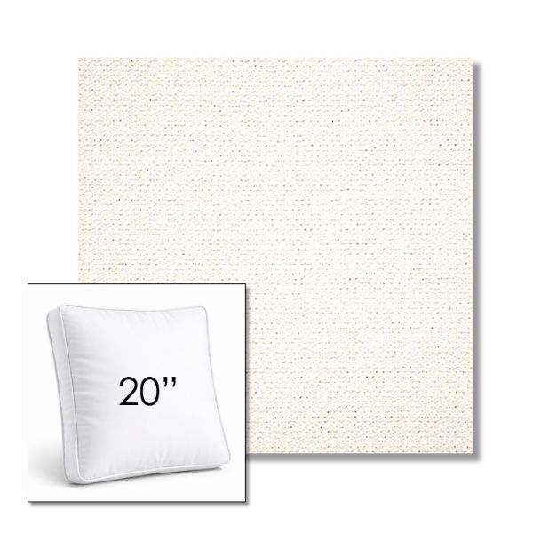 Picture of Litchfield Snow | 20" Square Boxed Sunbrella® Outdoor Pillow (3" Thick)