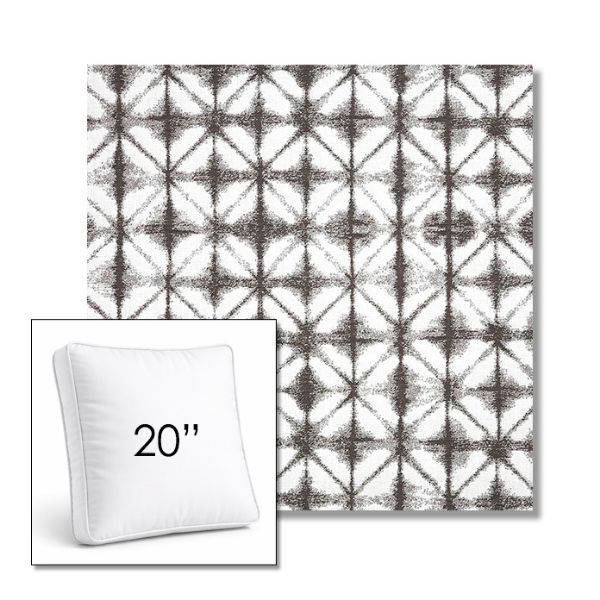 Picture of Midori Stone | 20" Square Boxed Sunbrella® Outdoor Pillow (3" Thick)