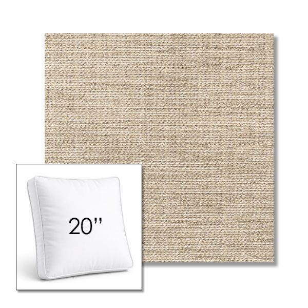 Picture of Momento Parchment | 20" Square Boxed Sunbrella® Outdoor Pillow (3" Thick)