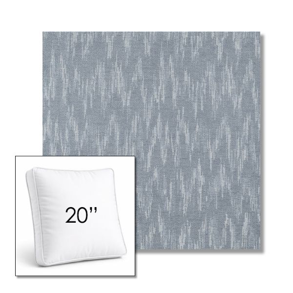 Picture of Mountains Slate | 20" Square Boxed Sunbrella® Outdoor Pillow (3" Thick)