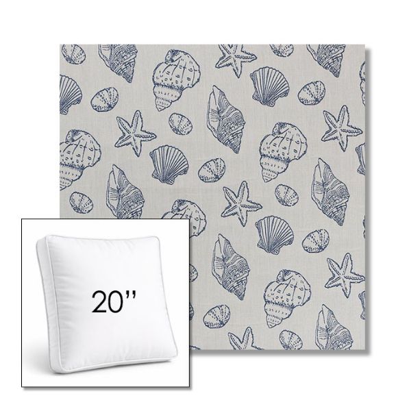 Picture of Nantucket Atlantis | 20" Square Boxed Sunbrella® Outdoor Pillow (3" Thick)
