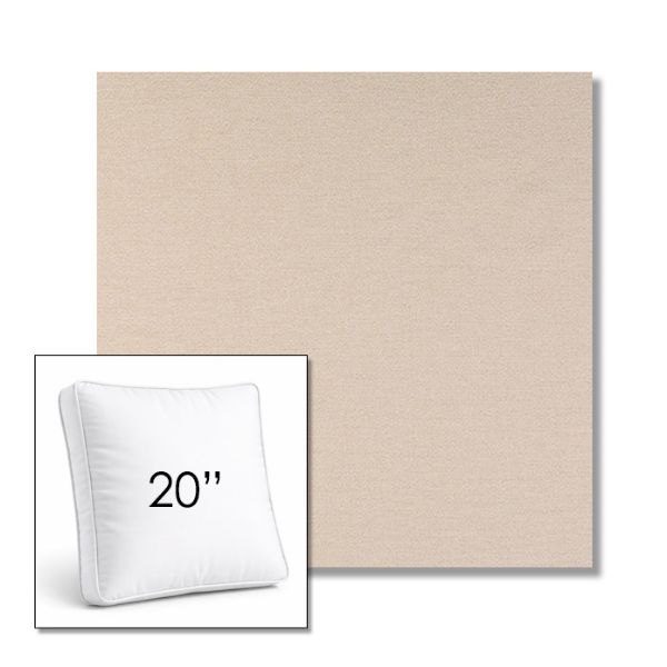 Picture of Nuance Eggshell | 20" Square Boxed Sunbrella® Outdoor Pillow (3" Thick)